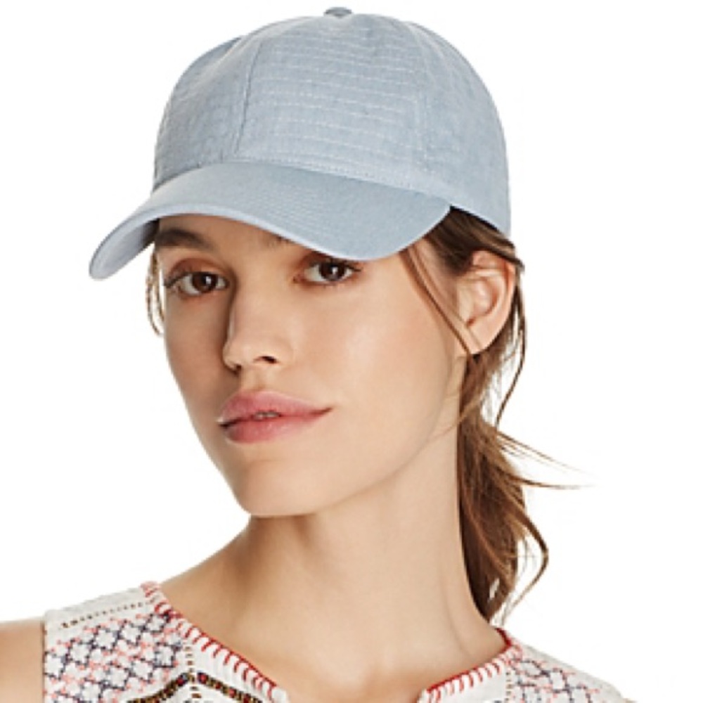 Ladies Topstitch Denim Baseball Cap